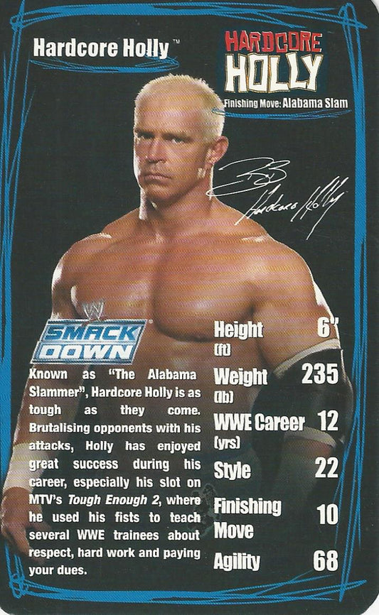 WWE Top Trumps 2006 Superstars 2 Hardcore Holly trading card PW Catalog