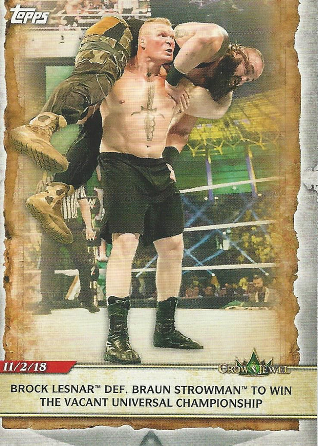 WWE Topps Road to Wrestlemania 2020 Brock Lesnar #24