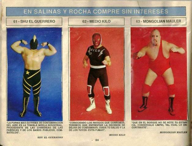 Super Album de Luchas Stickers Album 1991 From Mexico Stickers Album PW Catalog