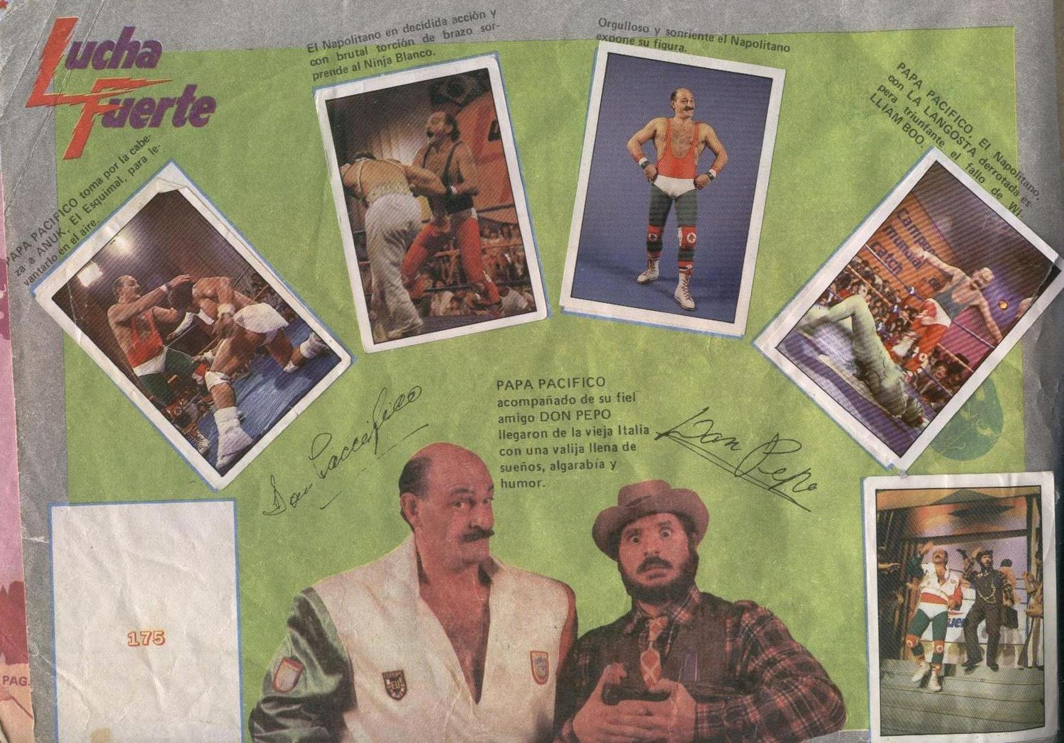 Lucha Fuerte Stickers Album From Argentina 1988 Stickers Album PW Catalog