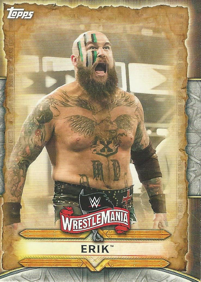 WWE Topps Road to Wrestlemania 2020 Erik WM-24 trading card PW Catalog