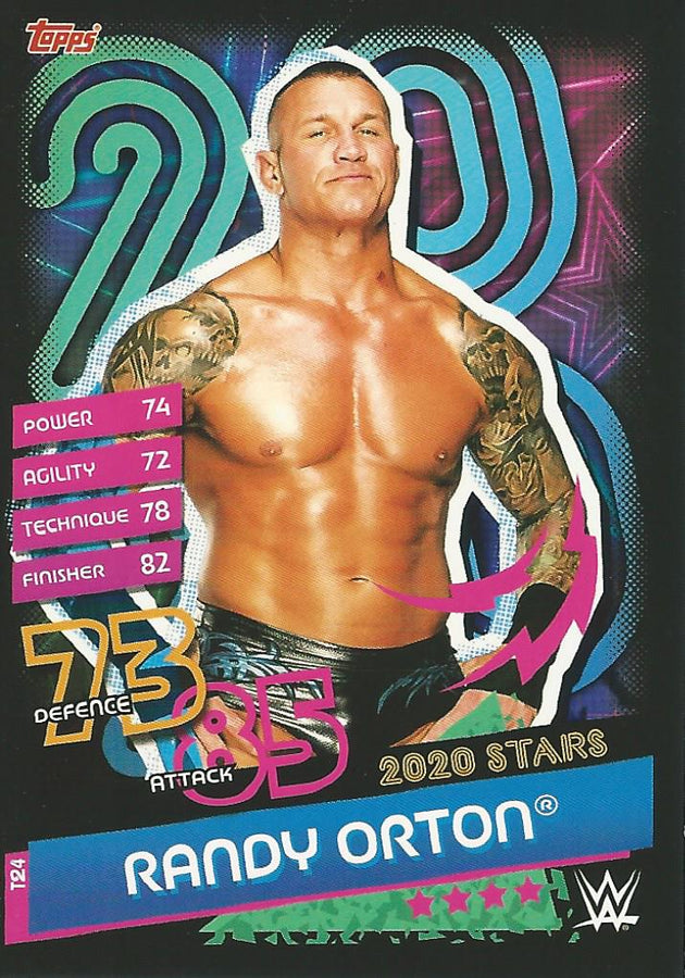WWE Topps Slam Attax Reloaded 2020 Randy Orton T24 trading card PW Catalog