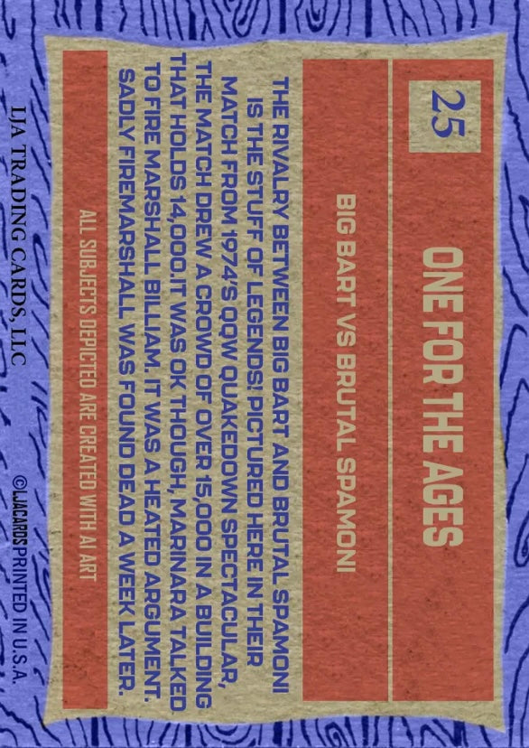 One for the Ages! trading card PW Catalog