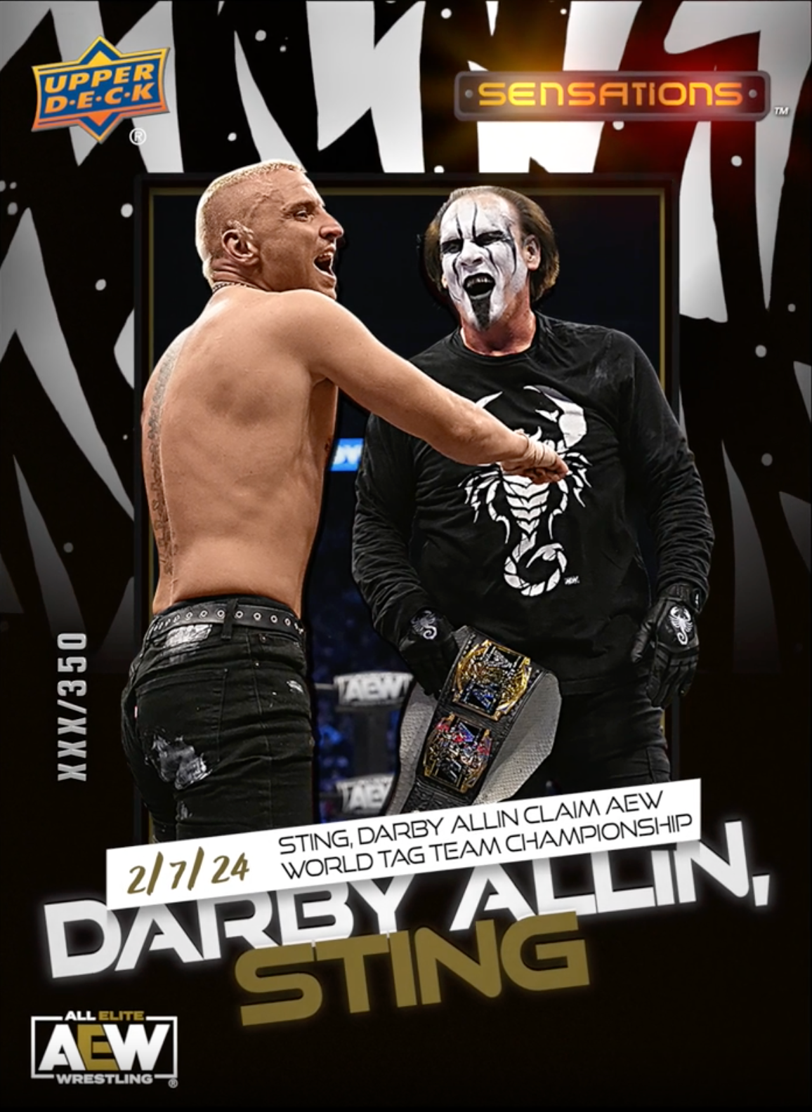 2/7/24 – Darby Allin, Sting – Sting, Darby Allin Claim AEW World TAG Team Championship