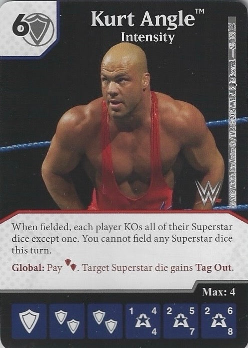 Kurt Angle – Intensity trading card PW Catalog