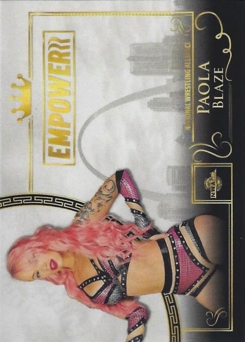 Paola Blaze trading card PW Catalog