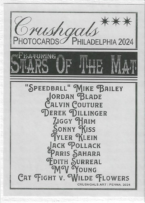 Crushgals Photocards Philadelphia 2024 Featuring Stars of the MAT