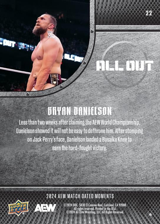 Bryan Danielson – Bryan Danielson Successfully Defends the AEW World Championship for the First Time Against Jack Perry
