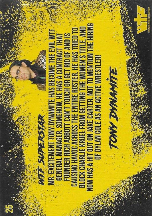 Tony Dynamite trading card PW Catalog