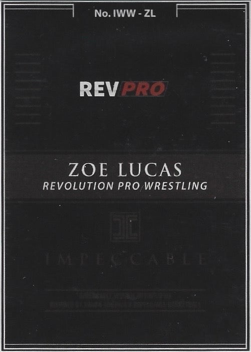 ZOE Lucas – Revolution Pro Wrestling trading card PW Catalog