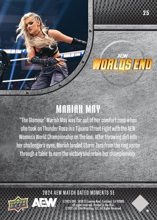 Mariah MAY – Mariah MAY Retains the AEW Women’s World Championship From Thunder Rosa Despite the Disadvantage of a Tijuana Street Fight