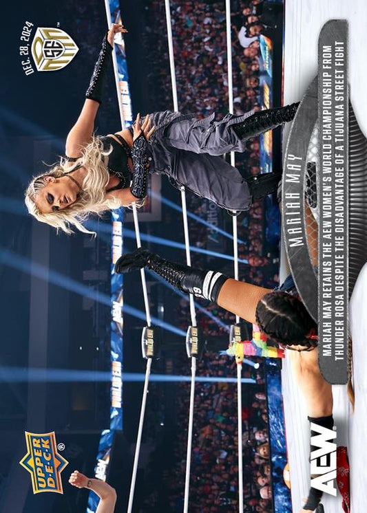 Mariah MAY – Mariah MAY Retains the AEW Women’s World Championship From Thunder Rosa Despite the Disadvantage of a Tijuana Street Fight
