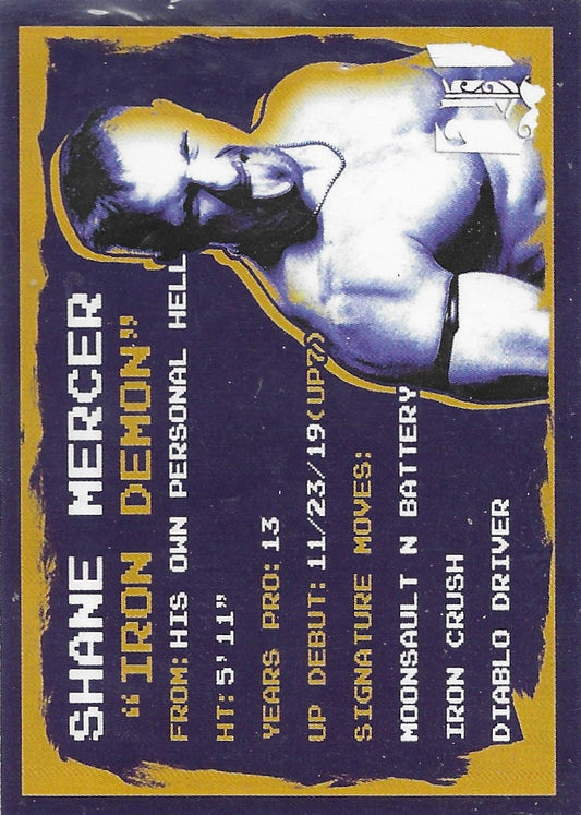 Shane Mercer trading card PW Catalog