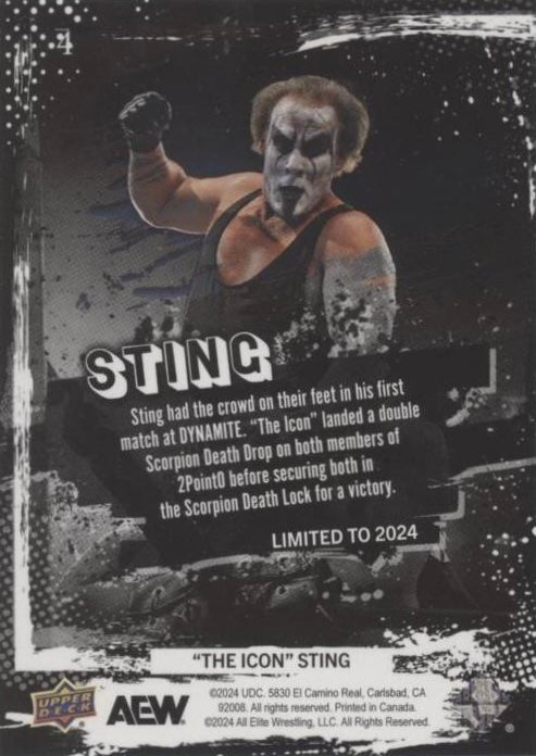8/18/21 – Sting Made HIS In-Ring Dynamite Debut in a Win Over Matt Menard and Angelo Parker
