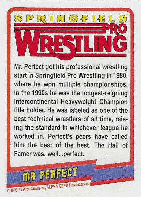 MR. Perfect – USA trading card PW Catalog