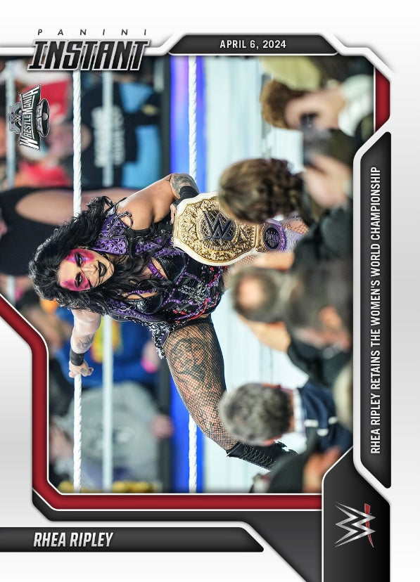 Rhea Ripley – Rhea Ripley Retains the Women’s World Championship trading card PW Catalog