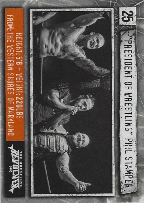 “President of Wrestling” Phil Stamper trading card PW Catalog