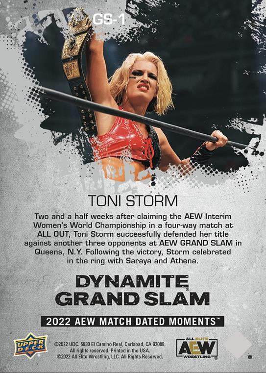 Toni Storm – Toni Storm Celebrates After Retaining the AEW Interim Women’s Championship at AEW Grand Slam