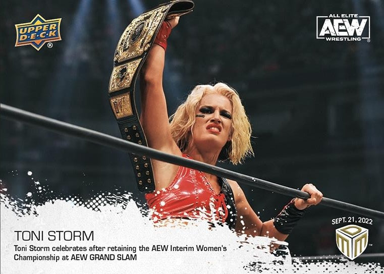 Toni Storm – Toni Storm Celebrates After Retaining the AEW Interim Women’s Championship at AEW Grand Slam
