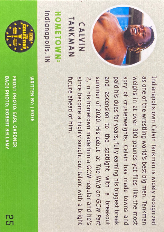 Calvin Tankman trading card PW Catalog
