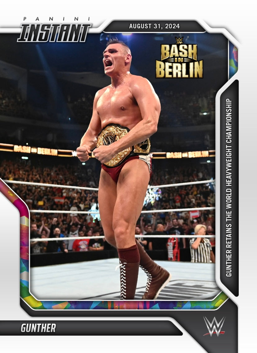 Gunther – Gunther Retains the World Heavyweight Championship trading card PW Catalog