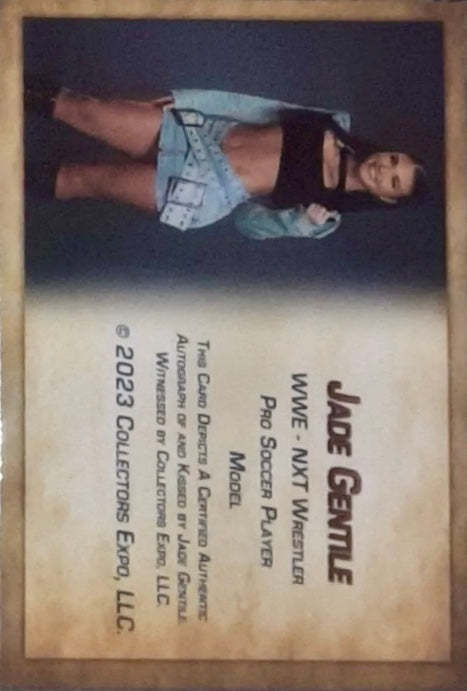 Jade Gentile trading card PW Catalog
