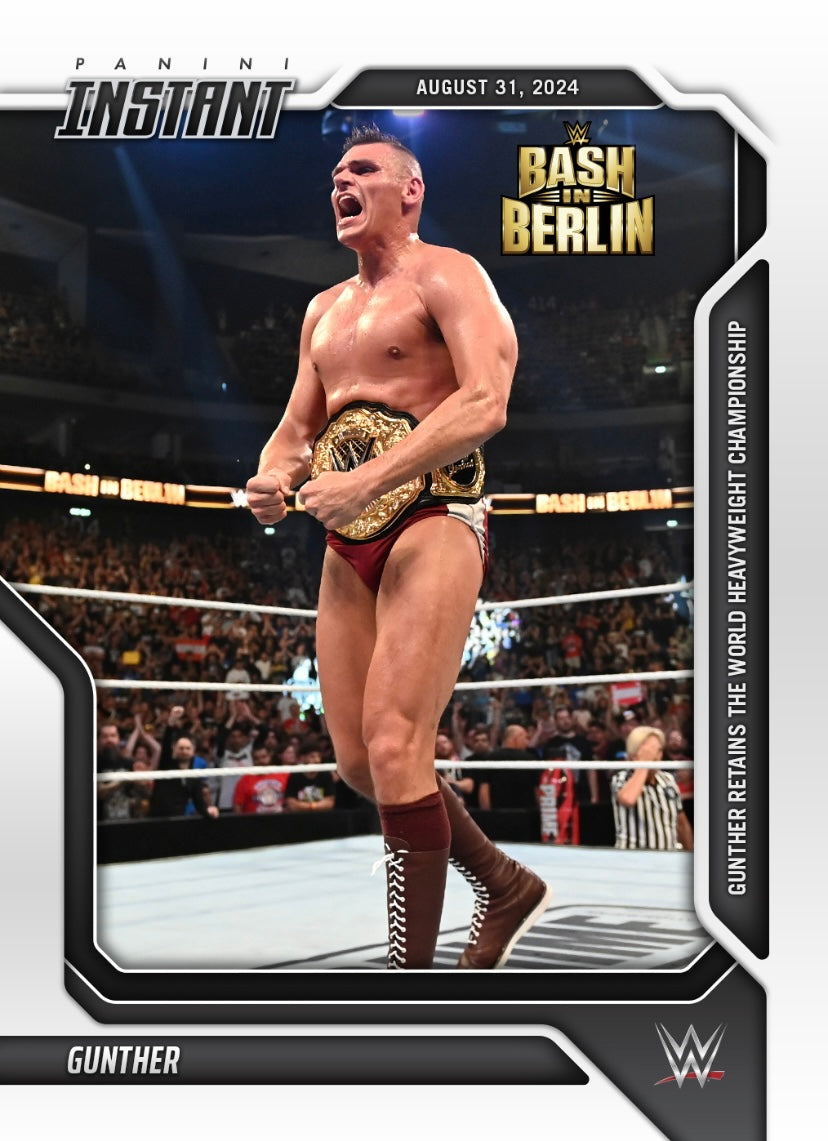 Gunther – Gunther Retains the World Heavyweight Championship trading card PW Catalog