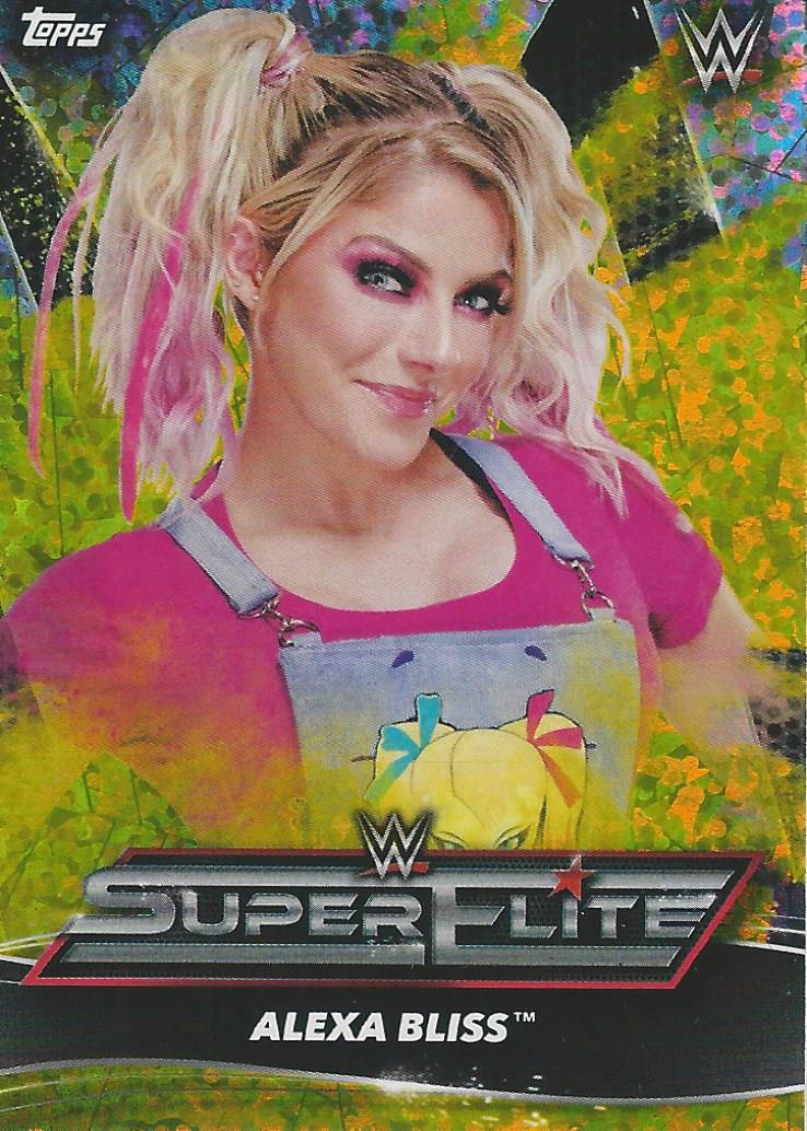 Topps WWE Superstars 2021 Alexa Bliss SE2 Yellow trading card PW Catalog