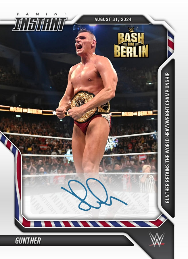 Gunther – Gunther Retains the World Heavyweight Championship trading card PW Catalog