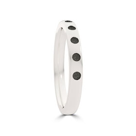Asuka Bixler Beaded Stackable Ring in Sterling Silver