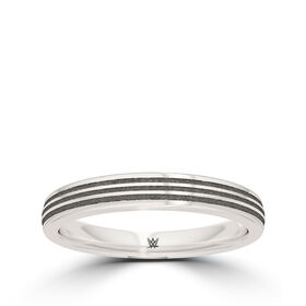 Asuka Bixler Ribbed Stackable Ring in Sterling Silver