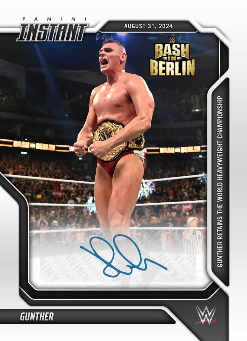 Gunther – Gunther Retains the World Heavyweight Championship trading card PW Catalog