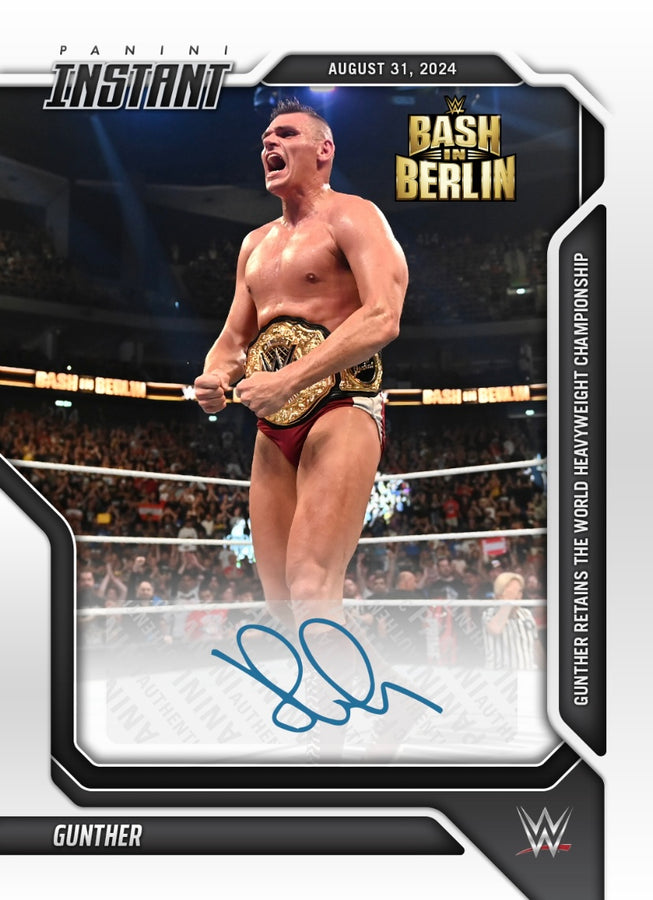 Gunther – Gunther Retains the World Heavyweight Championship trading card PW Catalog
