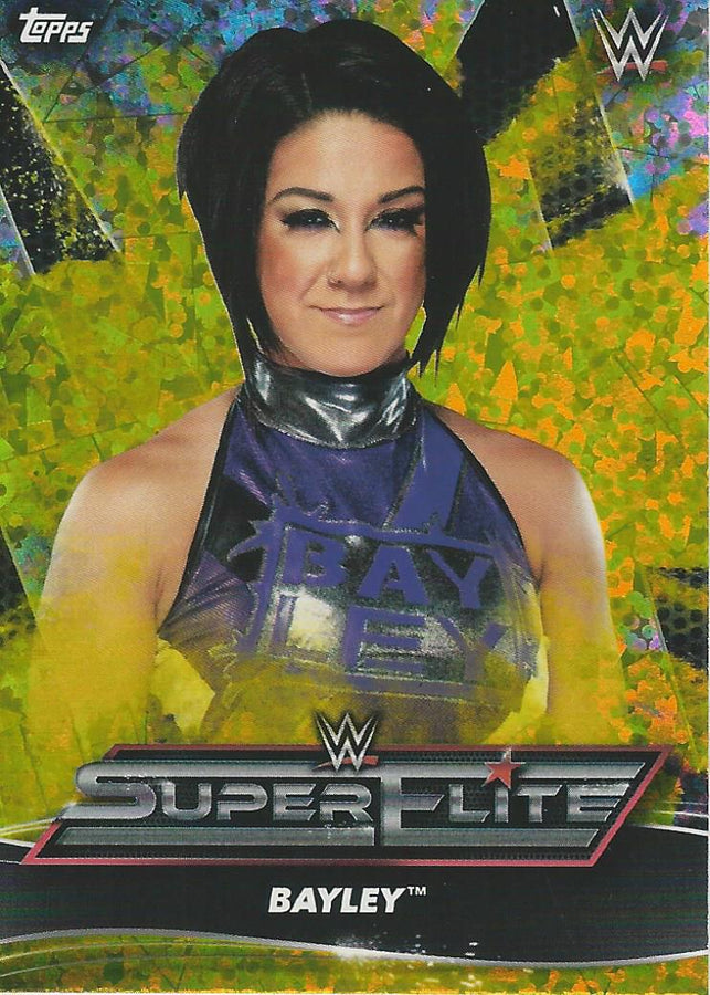 Topps WWE Superstars 2021 Bayley SE4 Yellow trading card PW Catalog