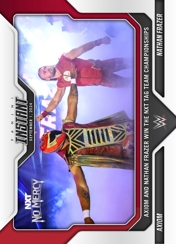 Axiom / Nathan Frazer – Axiom and Nathan Frazer Win the NXT TAG Team Championships trading card PW Catalog