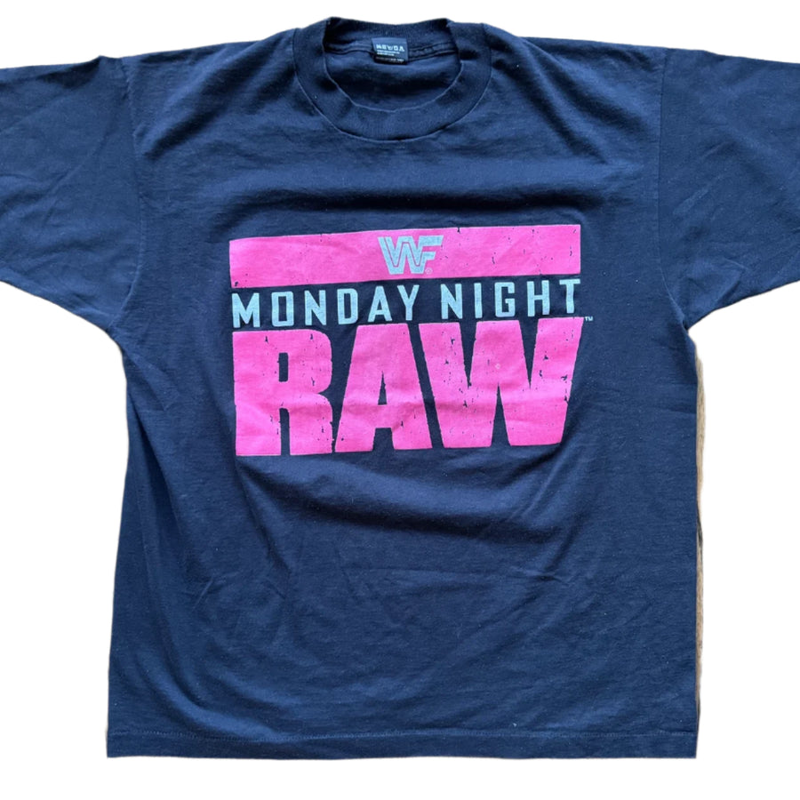 1993 WWF Monday Night Raw logo T-shirt Pwcatalog
