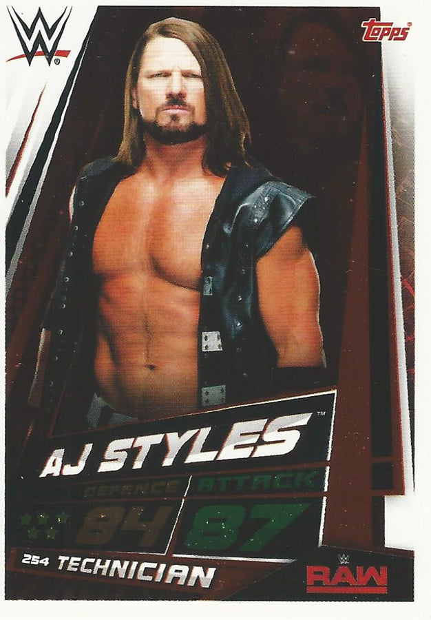 WWE Topps Slam Attax Universe 2019 AJ Styles #254