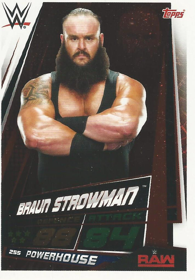 WWE Topps Slam Attax Universe 2019 Braun Strowman #255