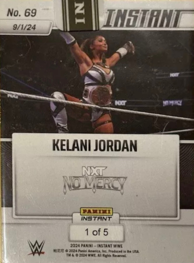 Kelani Jordan – Kelani Jordan Retains the NXT Women’s North American Championship trading card PW Catalog