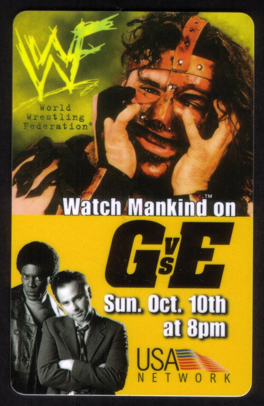 WWF Mankind on G vs E Phone Card