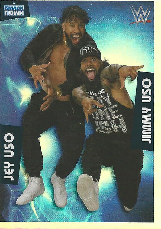 WWE Panini 2022 Sticker Collection The Usos Foil #258