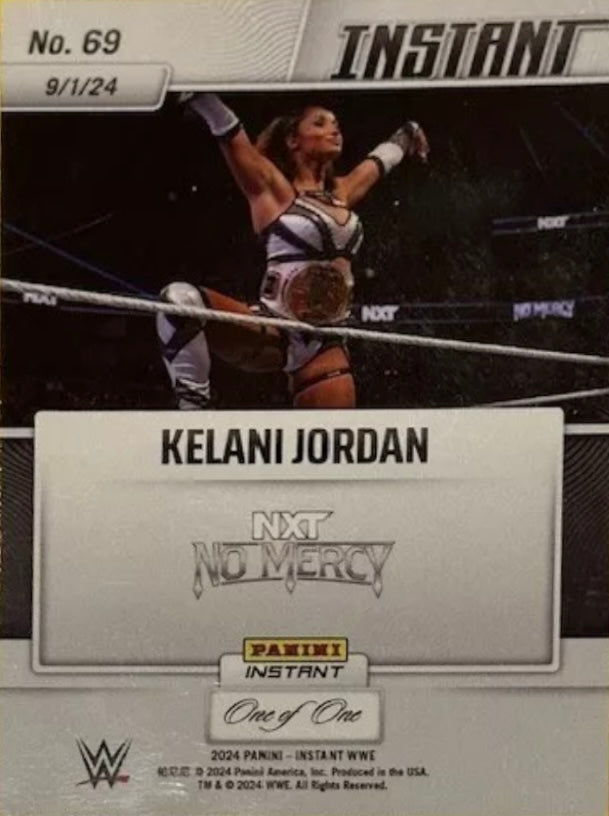 Kelani Jordan – Kelani Jordan Retains the NXT Women’s North American Championship trading card PW Catalog