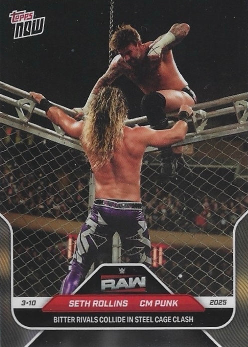 Seth Rollins / CM Punk Bitter Rivals Collide in Steel Cage Clash
