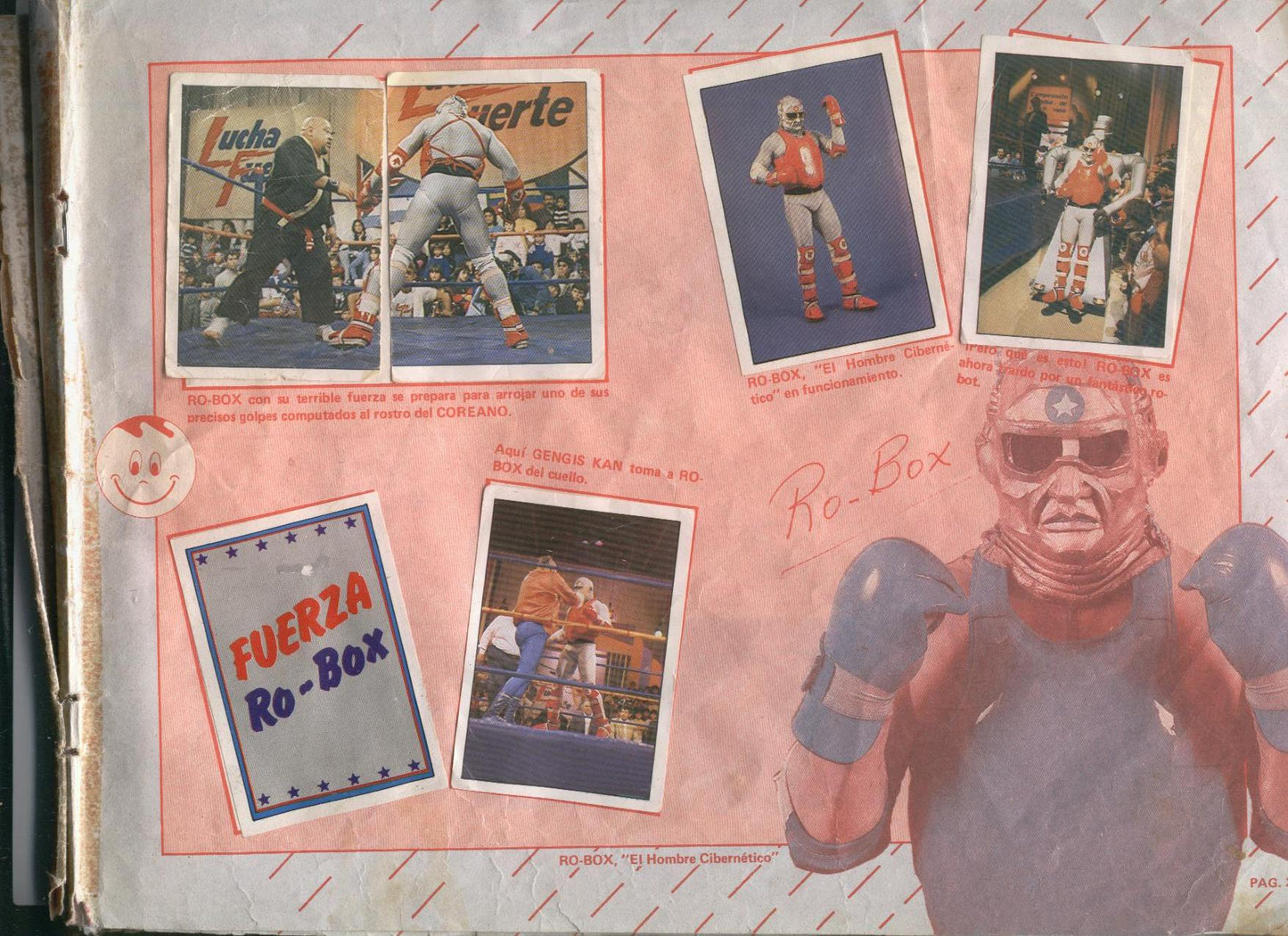 Lucha Fuerte Stickers Album From Argentina 1988 Stickers Album PW Catalog