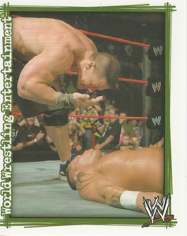 WWE Topps Superstars Uncovered 2007 Sticker John Cena #25