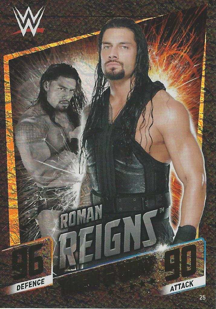 WWE Topps Slam Attax 2015 Then Now Forever Roman Reigns #25
