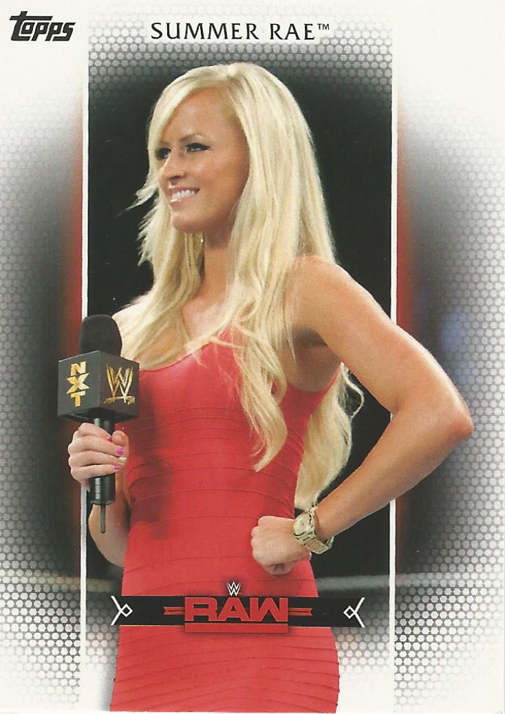 WWE Topps Women Division 2017 Summer Rae R25 trading card PW Catalog