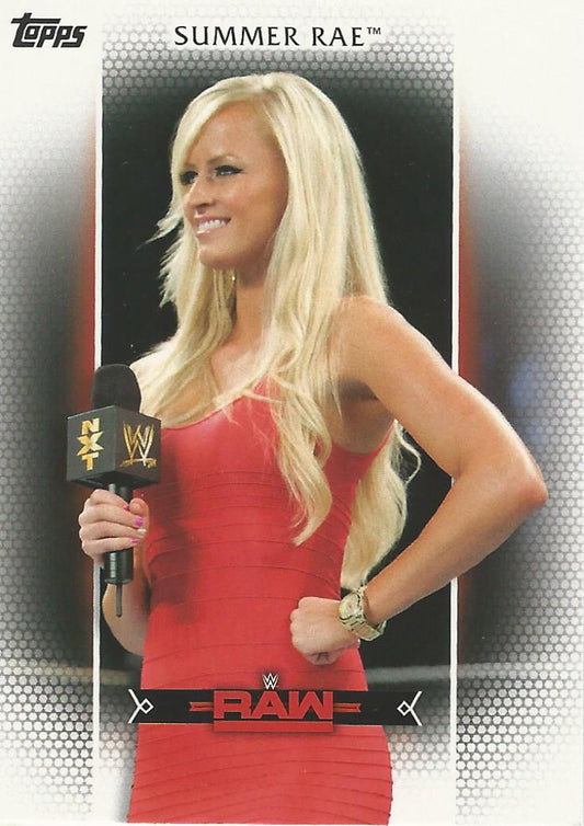 WWE Topps Women Division 2017 Summer Rae R25 trading card PW Catalog