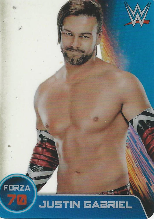 WWE Edibas Lamincards 2014 Justin Gabriel #25