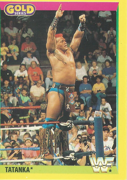 WWF Merlin Gold Series 2 1992 Tatanka #25